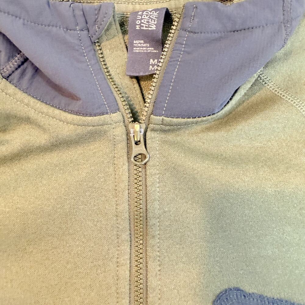 Mountain Hardwear Mens Medium M Norse Peak Full Zip Hoodie Green Thermal Warm View 5